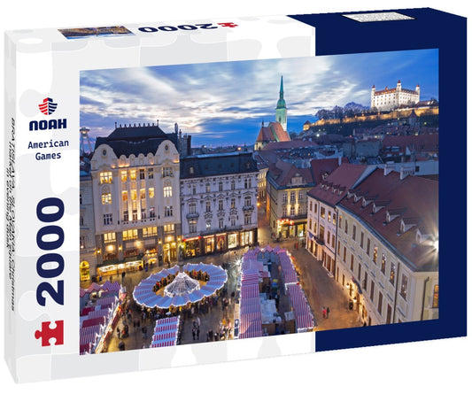 Noah Jigsaw Puzzle BRATISLAVA, SLOVAKIA: Christmas market on the Main square in evening dusk 2000 pieces