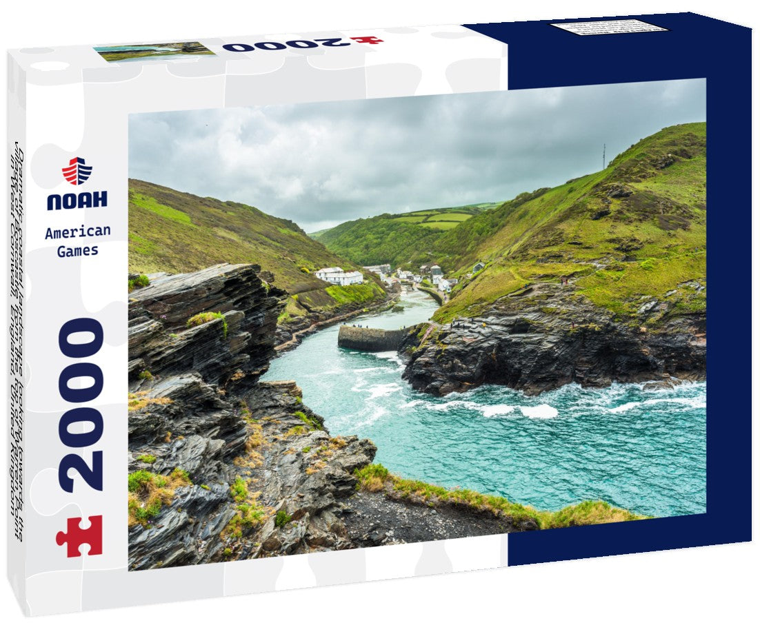 Noah Jigsaw Puzzle Dramatic coastal landscape looking towards the village of Boscastle from the top of Warren Point in West Cornwall, England, United Kingdom 2000 pieces