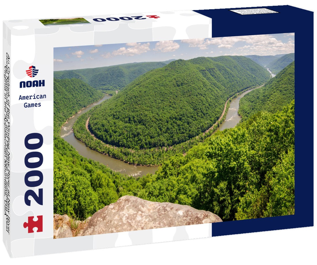 Noah Jigsaw Puzzle An Overlook of the Winding New River at New River Gorge National Park and Preserve in southern West Virginia in the Appalachian Mountains, USA 2000 pieces