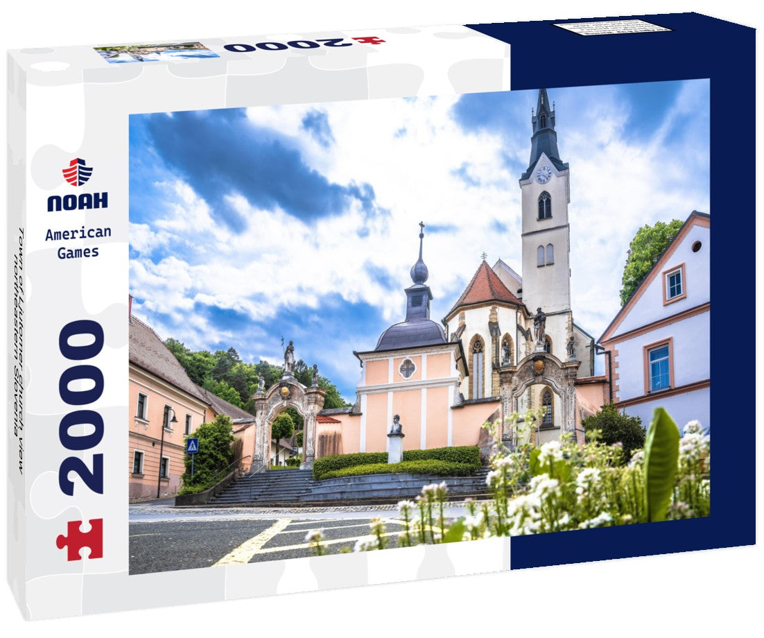 Noah Jigsaw Puzzle Town of Ljutomer church view, northeastern Slovenia 2000 pieces