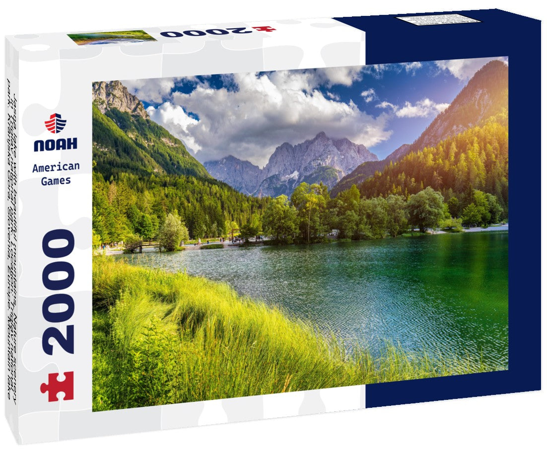 Noah Jigsaw Puzzle Jasna lake with beautiful mountains. Nature scenery in Triglav national park. Location: Triglav national park. Kranjska Gora, Slovenia, Europe. Mountain lake Jasna in Krajsnka Gora, Slovenia 2000 pieces