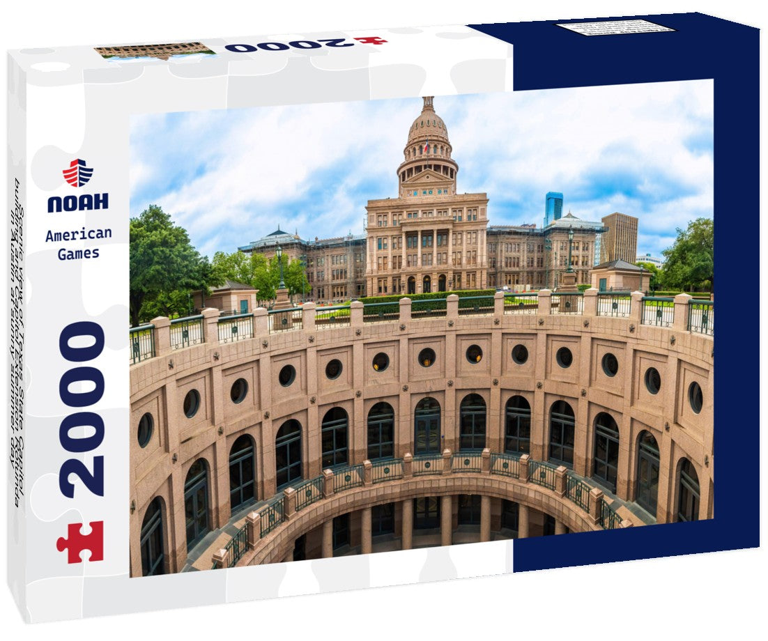 Noah Jigsaw Puzzle Scenic view of Texas State Capitol building and Capitol Extension Rotunda in Austin at sunny summer day 2000 pieces