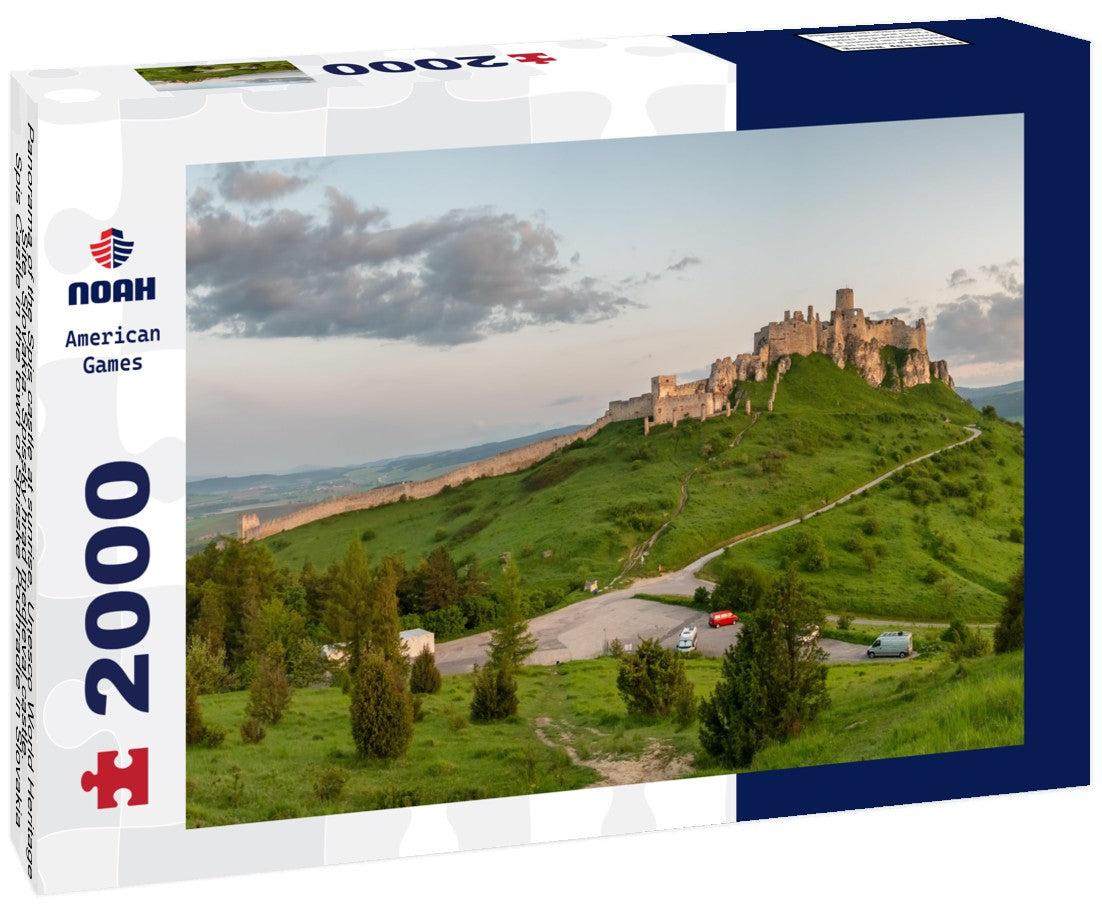 Noah Jigsaw Puzzle Panorama of the Spis castle at sunrise, Unesco World Heritage Site, Slovakia. Spissky hrad medieval castle. Spis Castle in the town of Spisske Podhradie in Slovakia 2000 pieces