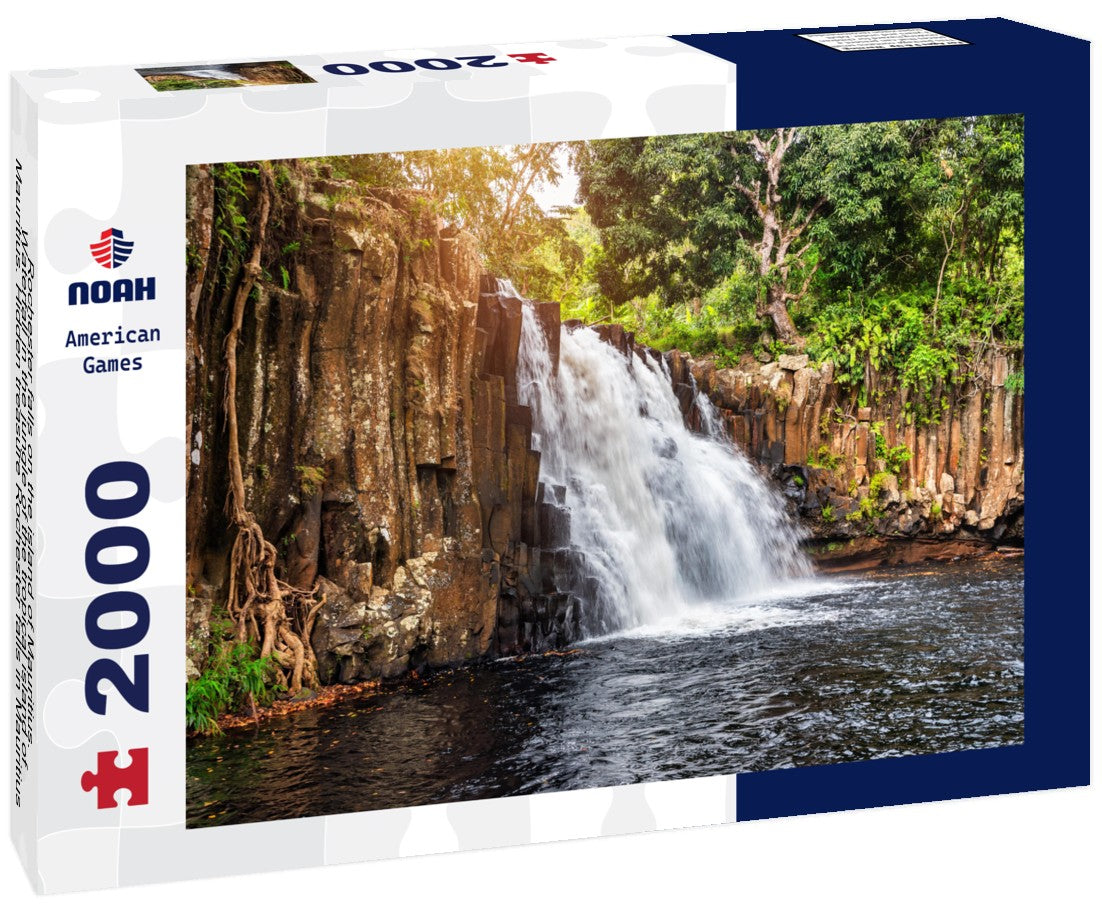 Noah Jigsaw Puzzle Rochester falls on the island of Mauritius. Waterfall in the jungle of the tropical island of Mauritius. Hidden treasure Rochester falls in Mauritius Island. Rochester Falls in Souillac Mauritius 2000 pieces