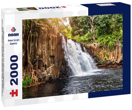 Noah Jigsaw Puzzle Rochester falls on the island of Mauritius. Waterfall in the jungle of the tropical island of Mauritius. Hidden treasure Rochester falls in Mauritius Island. Rochester Falls in Souillac Mauritius 2000 pieces