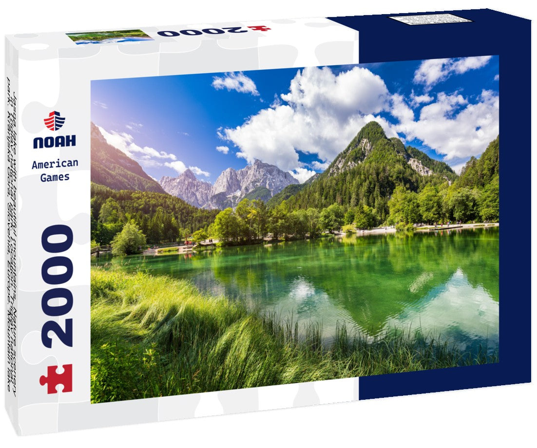 Noah Jigsaw Puzzle Jasna lake with beautiful mountains. Nature scenery in Triglav national park. Location: Triglav national park. Kranjska Gora, Slovenia, Europe. Mountain lake Jasna in Krajsnka Gora, Slovenia 2000 pieces