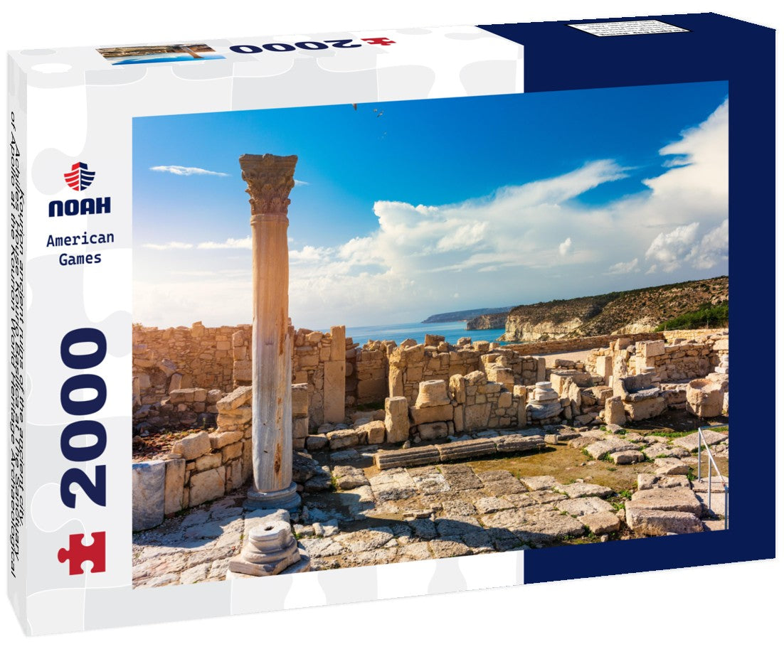 Noah Jigsaw Puzzle ?ourion ancient ruins of the ancient city. Achilles' House Kourio Basilica at The Sanctuary of Apollo at the Kourion World Heritage Archaeological site near Limassol (Lemesos), Cyprus 2000 pieces