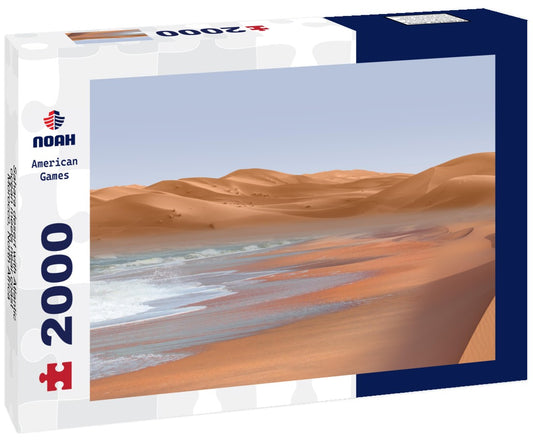 Noah Jigsaw Puzzle Sahara desert with Atlantic ocean meets near coast - Morocco, North Africa 2000 pieces