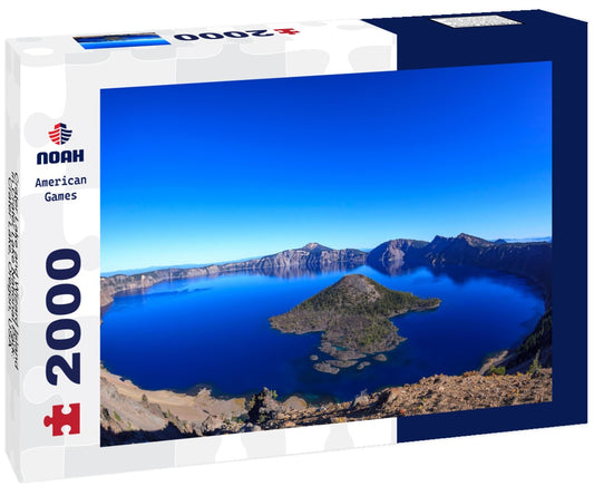 Noah Jigsaw Puzzle Crater Lake and Wizard Island in Crater Lake National Park: Crater Lake, Oregon, USA 2000 pieces