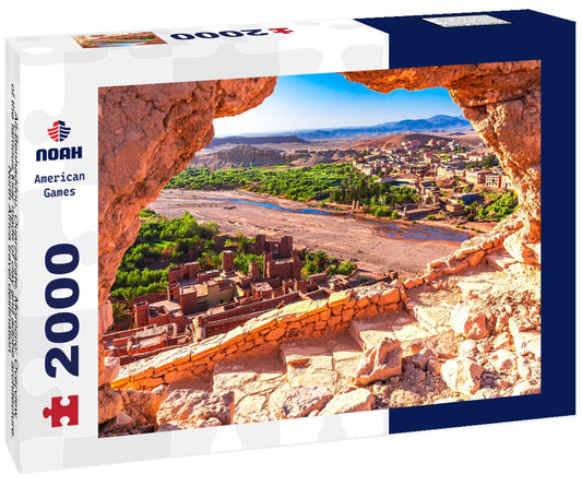Noah Jigsaw Puzzle Ait-Benhaddou, Ouarzazate, Morocco: Overview of the famous ksar made of clay and adobe architecture. North Africa travel destination 2000 pieces