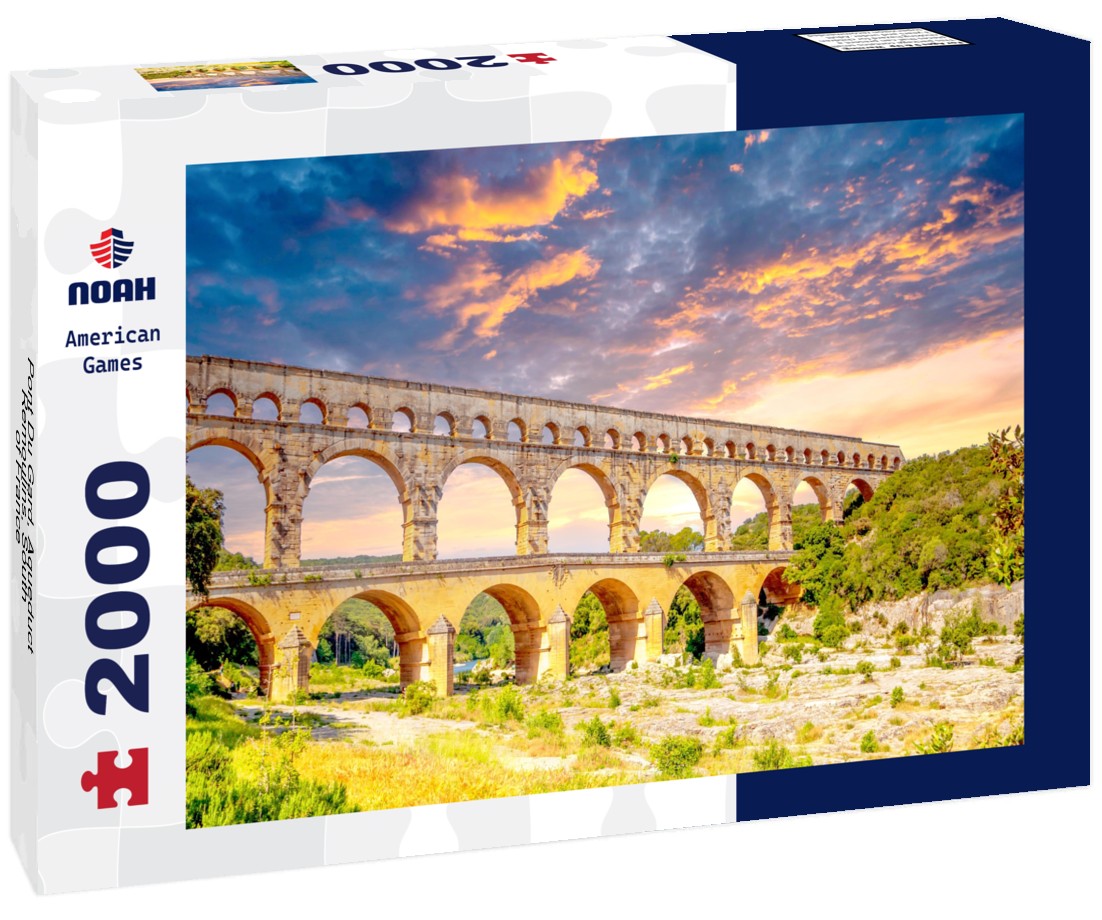 Pont Du Gard, Aqueduct, Remoulins, South of France 2000pc Puzzle
