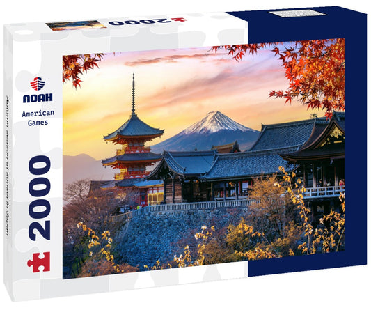 Noah Jigsaw Puzzle Autumn season at sunset in Japan 2000 pieces
