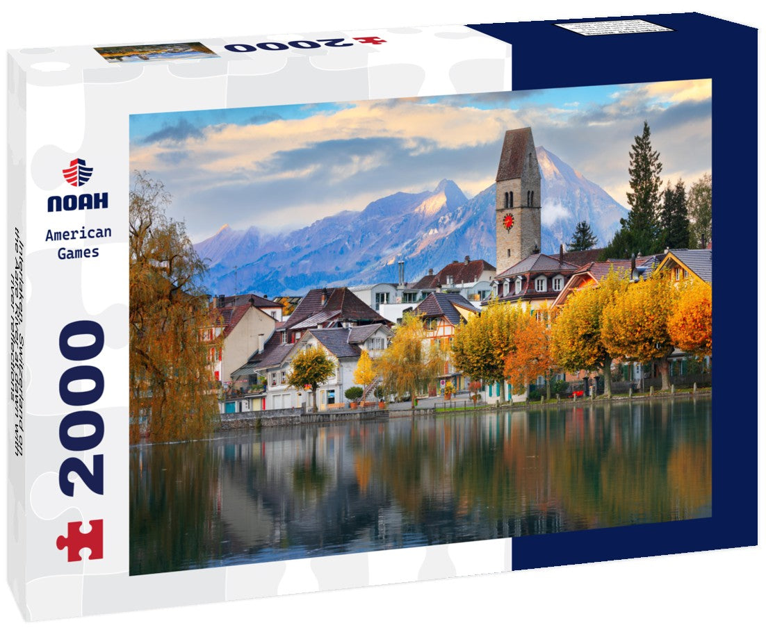 Noah Jigsaw Puzzle Interlaken, Switzerland on the Aare River at dawn with river reflections 2000 pieces