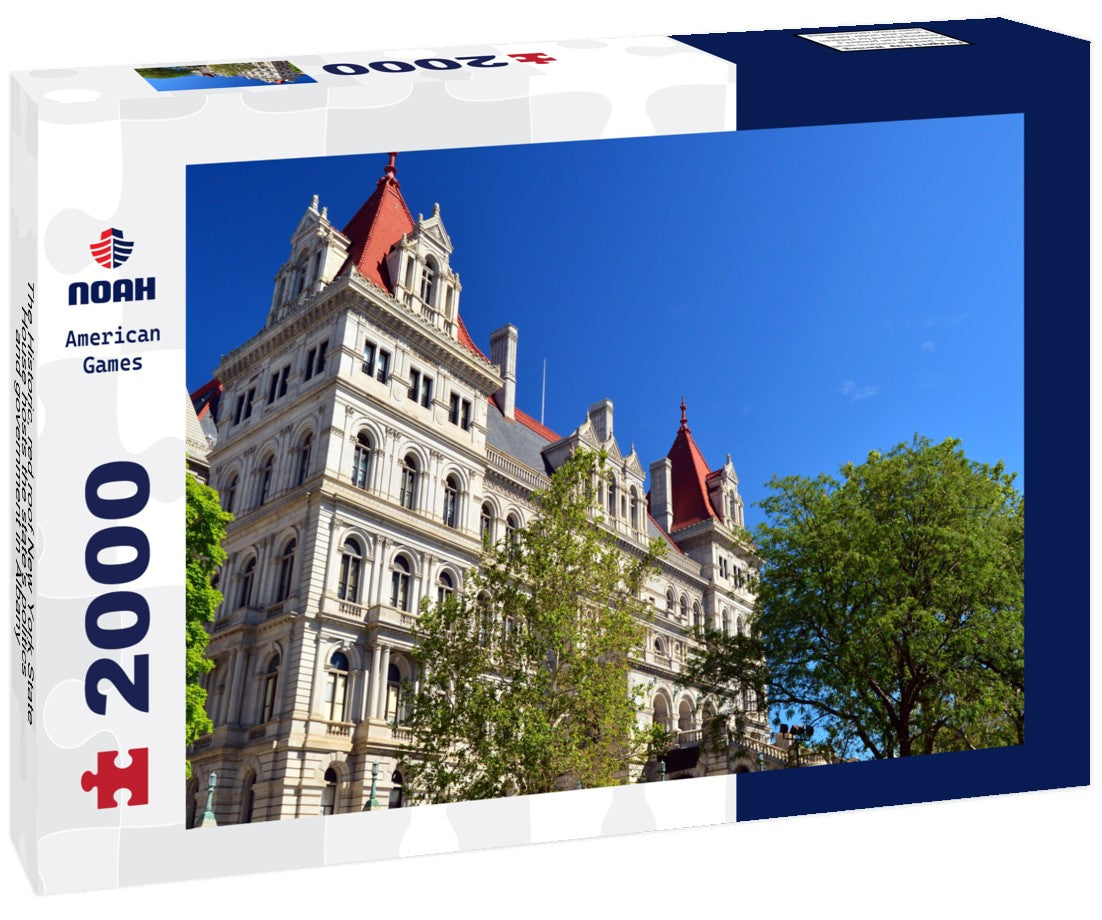 Noah Jigsaw Puzzle The Historic, red roof New York State House hosts the state's politics and government in Albany 2000 pieces