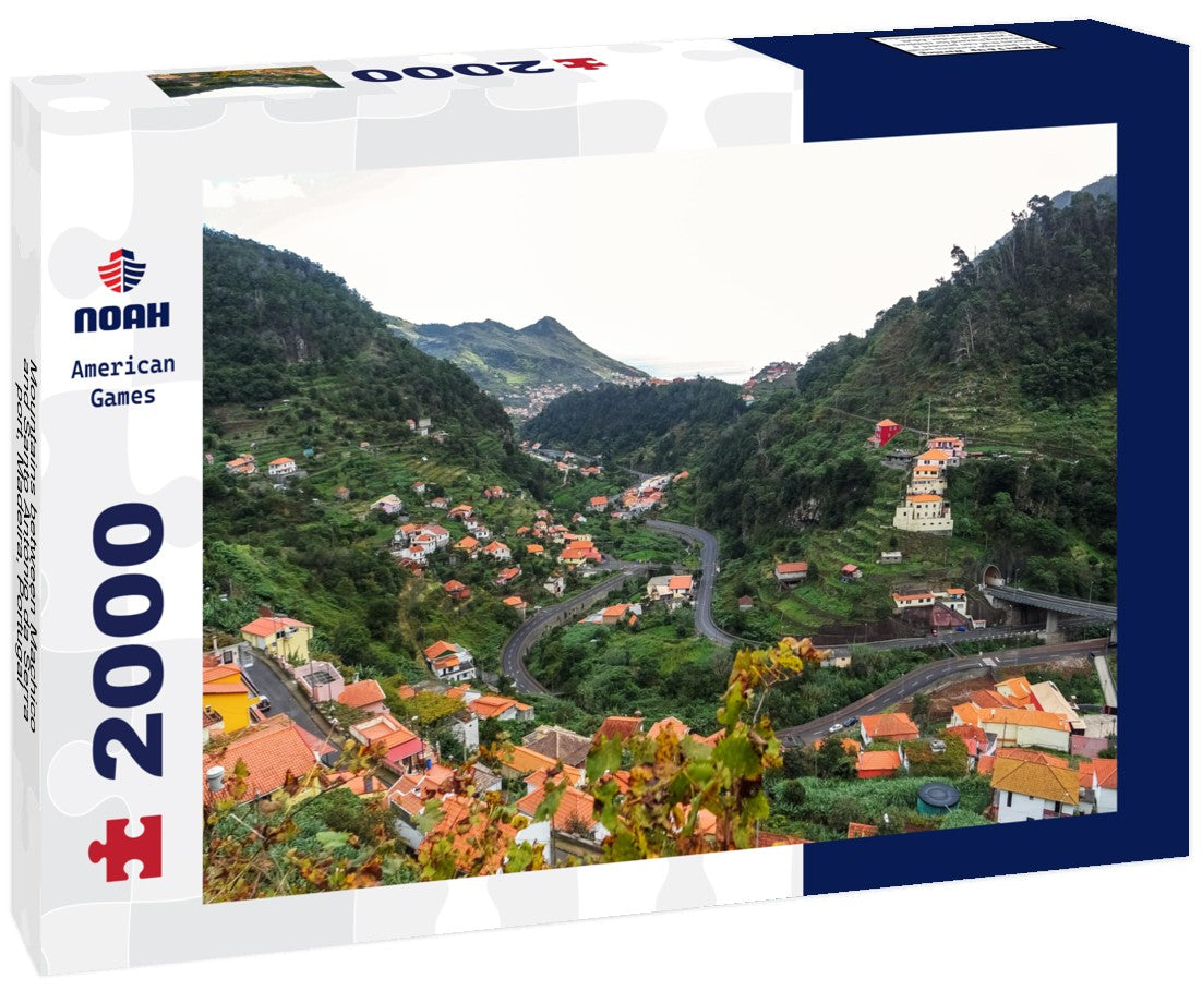 Noah Jigsaw Puzzle Mountains between Machico and Santo António da Serra, port, Madeira, Portugal 2000 pieces
