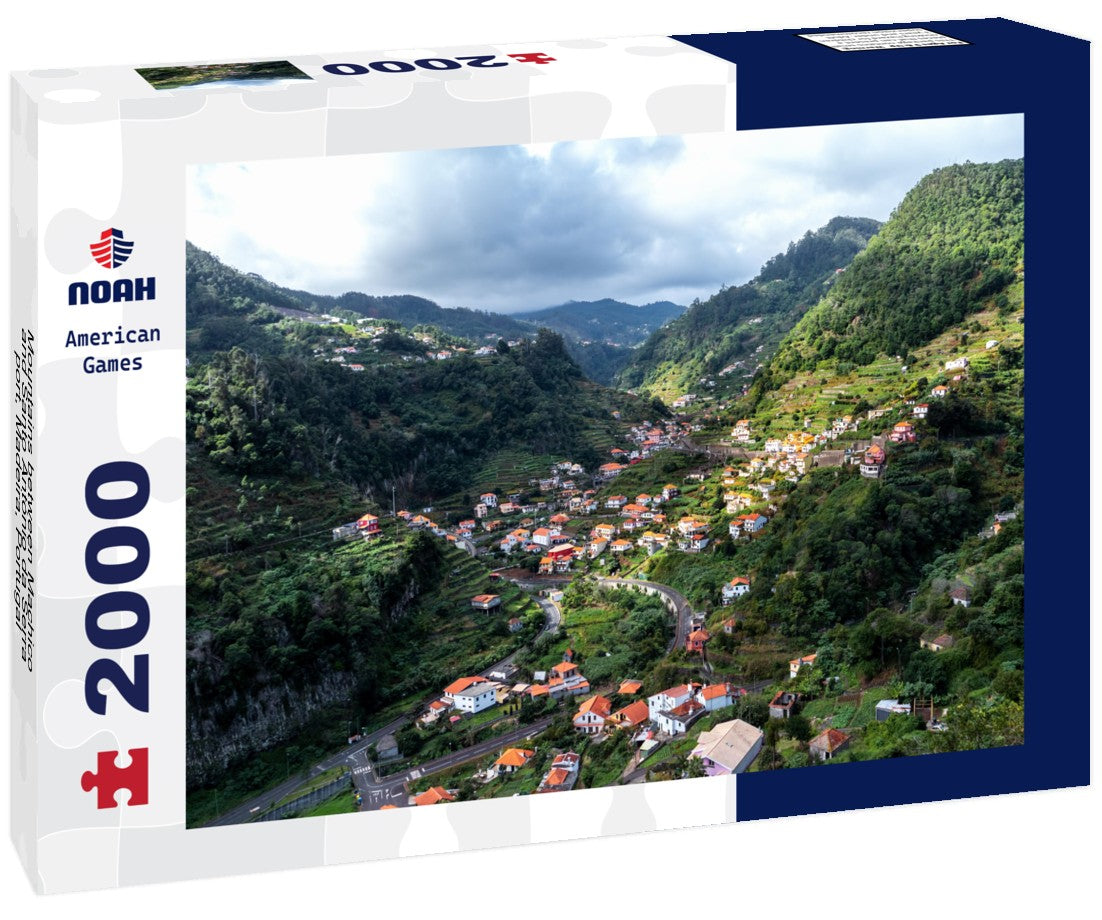 Noah Jigsaw Puzzle Mountains between Machico and Santo António da Serra, port, Madeira, Portugal 2000 pieces
