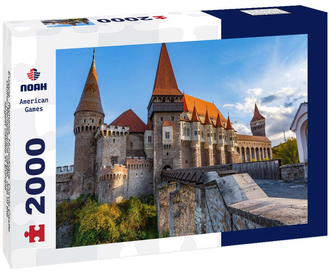 Noah Jigsaw Puzzle Europe, Romania, Hunedoara. Corvin Castle, Gothic-Renaissance castle, one of the largest castles in Europe 2000 pieces