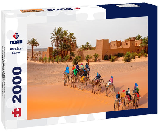 Noah Jigsaw Puzzle General view of the Merzouga hotels district - Merzouga, Sahara, Morocco 2000 pieces