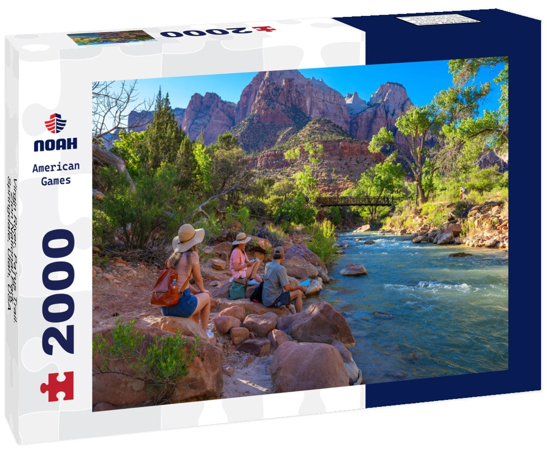 Noah Jigsaw Puzzle Virgin River. Pa'rus Trail. Zion National Park, Springdale, Utah, USA 2000 pieces