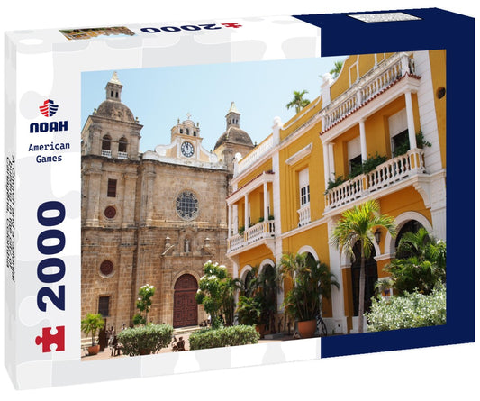 Noah Jigsaw Puzzle A Church and a colonial building in the city of Cartagena, Colombia 2000 pieces