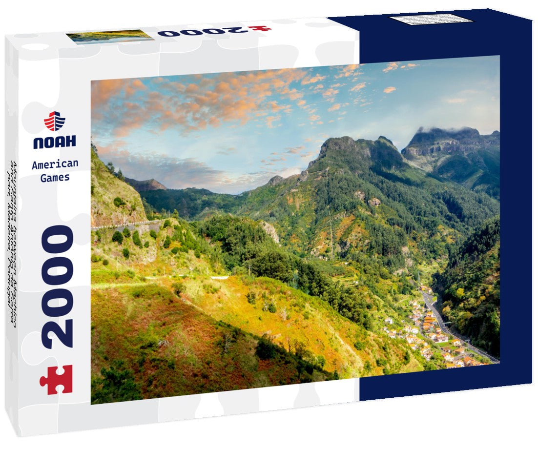 Noah Jigsaw Puzzle Mountains between Machico and Santo António da Serra, port, Madeira, Portugal 2000 pieces