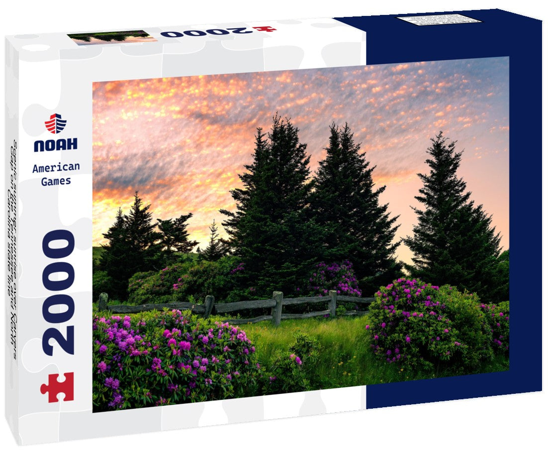 Noah Jigsaw Puzzle Scenic summer sunrise over Carvers Gap on the Tennessee and North Carolina state line 2000 pieces