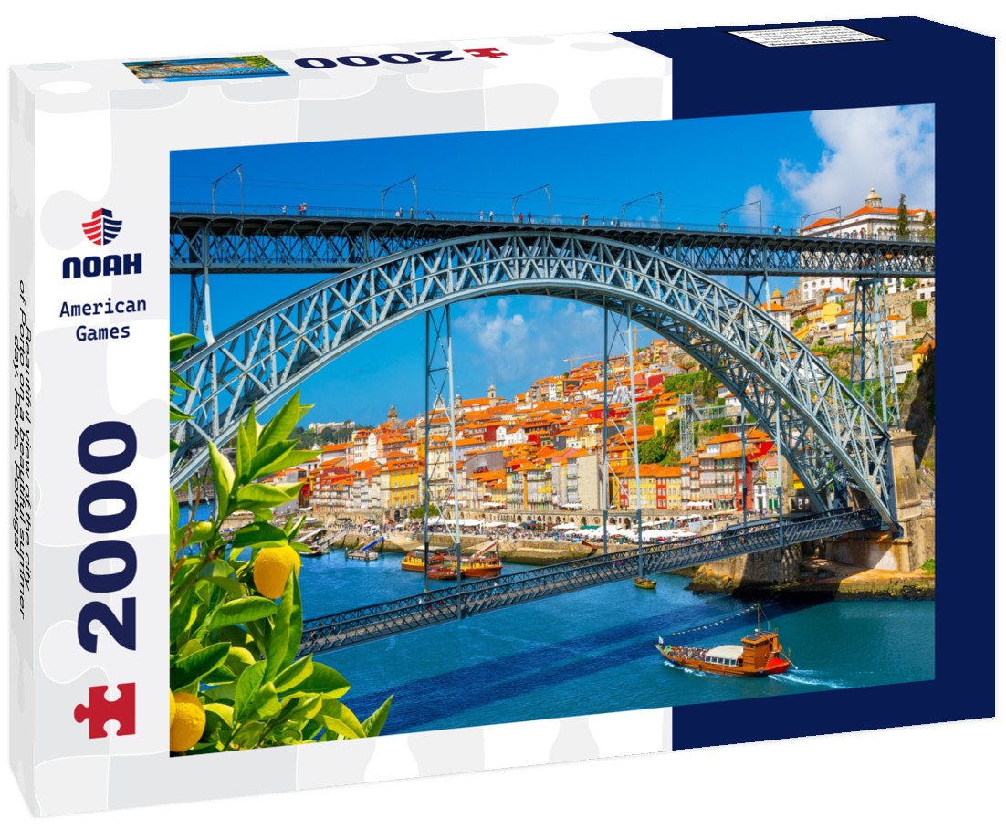 Noah Jigsaw Puzzle Beautiful view of the city of Porto on a beautiful summer day. Porto, Portugal 2000 pieces
