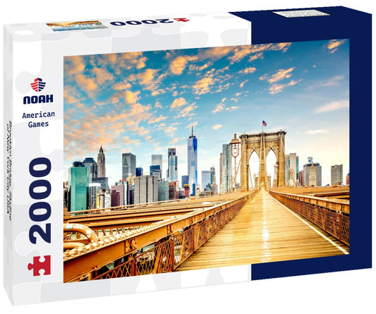 Noah Jigsaw Puzzle Brooklyn Bridge, Skyline of New York City USA 2000 pieces