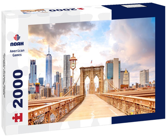 Noah Jigsaw Puzzle Brooklyn Bridge, Skyline of New York City USA 2000 pieces