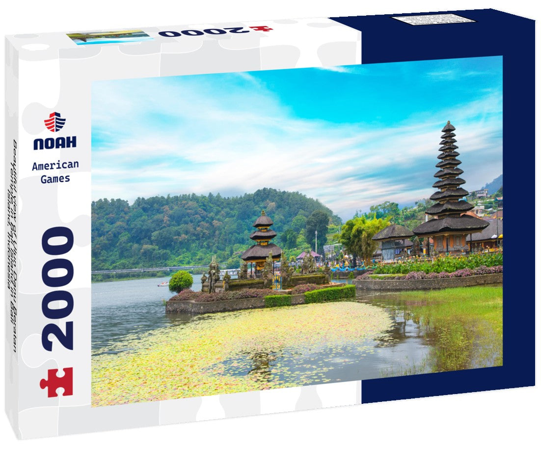 Noah Jigsaw Puzzle Beautiful view of Ulun Danu Beratan Temple in Bali Island in Bali Island, Indonesia 2000 pieces