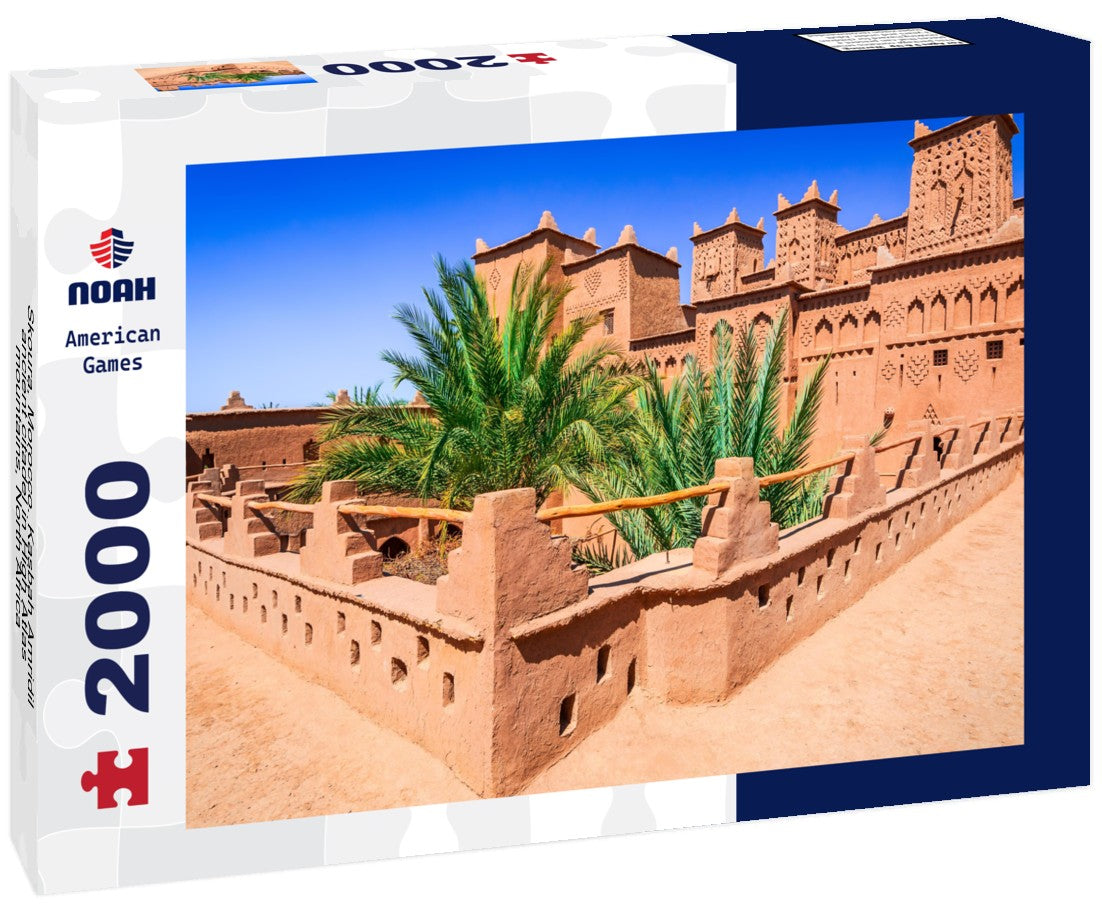 Noah Jigsaw Puzzle Skoura, Morocco. Kasbah Amridil, ancient citadel in High Atlas mountains, North Africa 2000 pieces