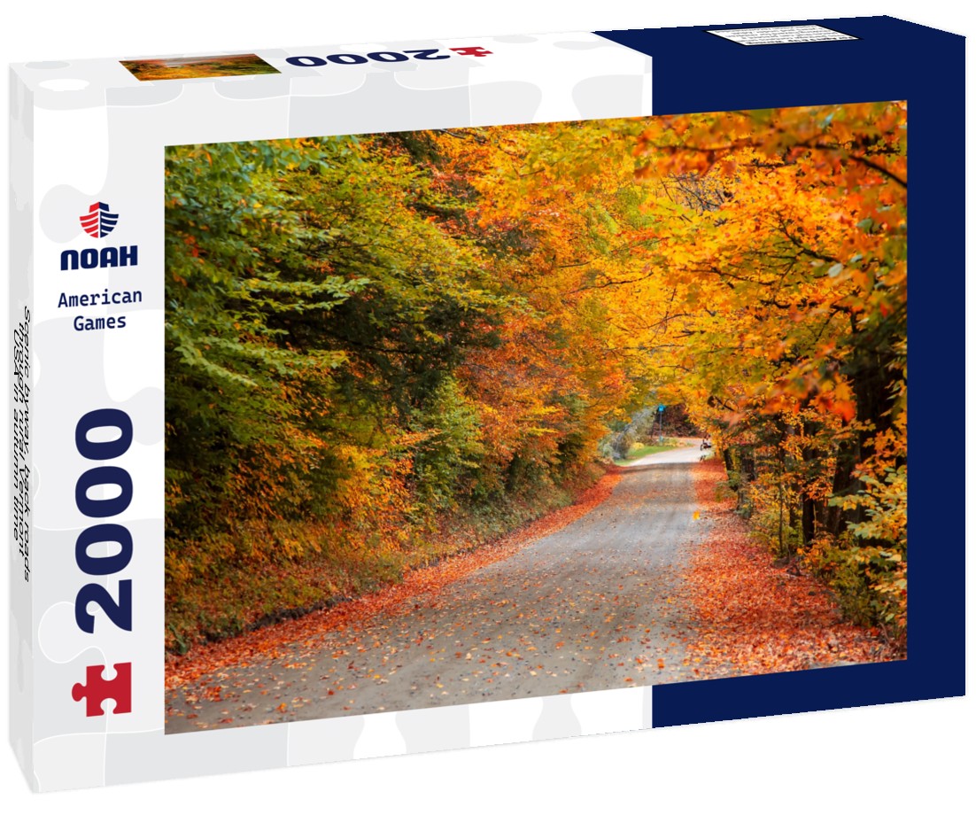 Noah Jigsaw Puzzle Scenic byway, back roads through rural Vermont, USA in autumn time 2000 pieces