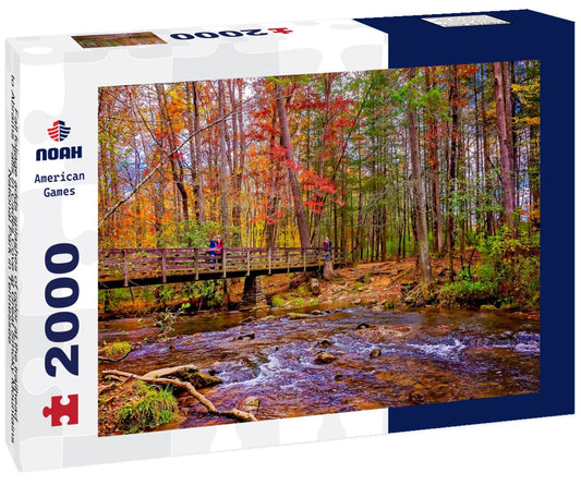 Noah Jigsaw Puzzle Fall foliage adds splashes of color at the trailhead to Abrams Falls in Cades Cove at Great Smoky Mountains National Park in Tennessee 2000 pieces