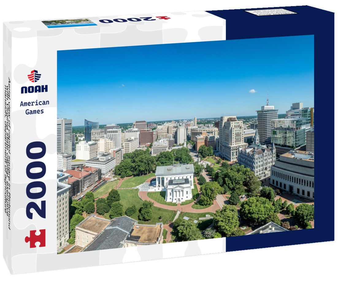Noah Jigsaw Puzzle Aerial view of capitol square in Richmond with Virginia state capital, executive mansion, department of agriculture, old city hall, skyline 2000 pieces