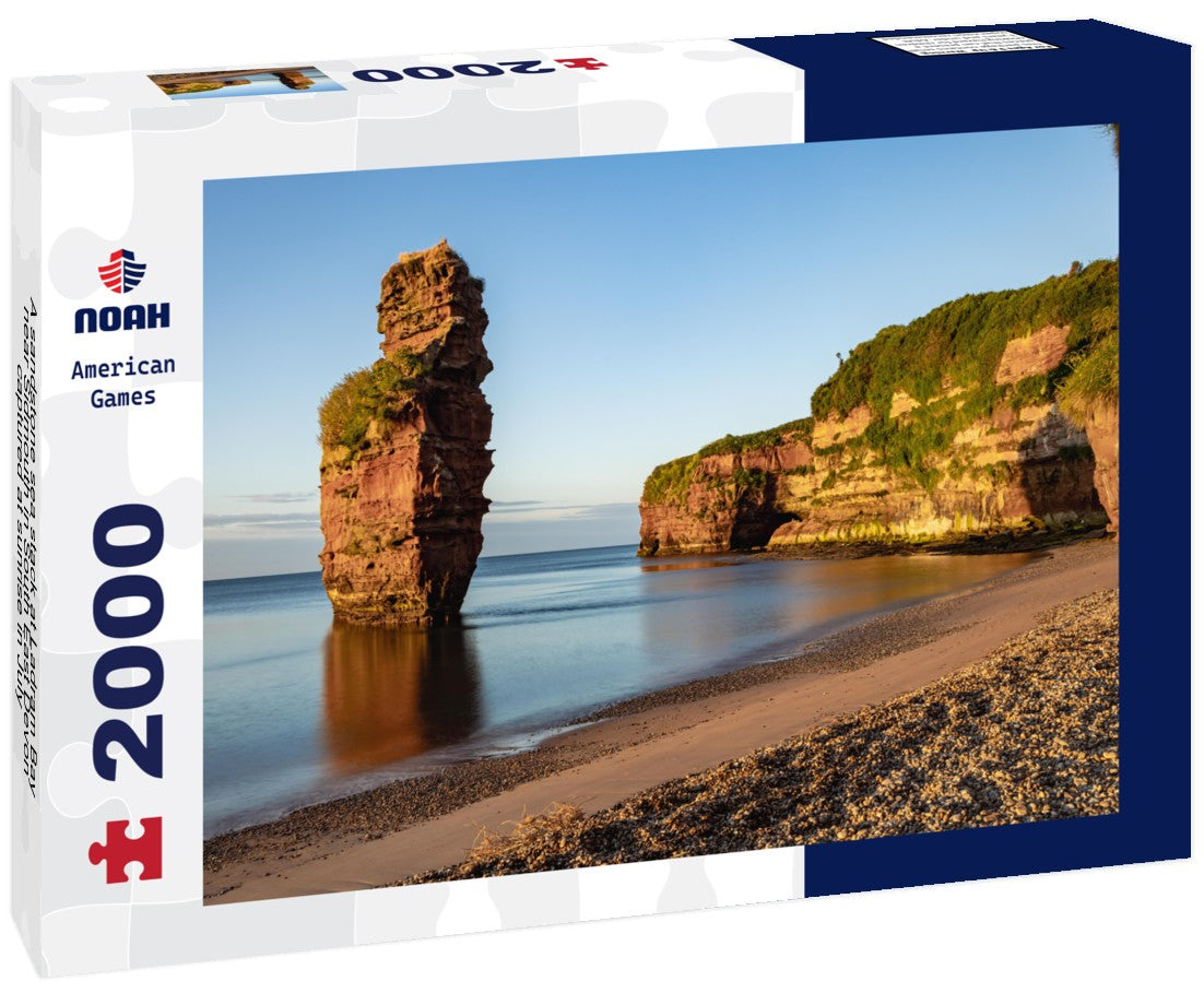 Noah Jigsaw Puzzle A sandstone sea stack at Ladram Bay near Sidmouth in South East Devon, captured at sunrise in July 2000 pieces