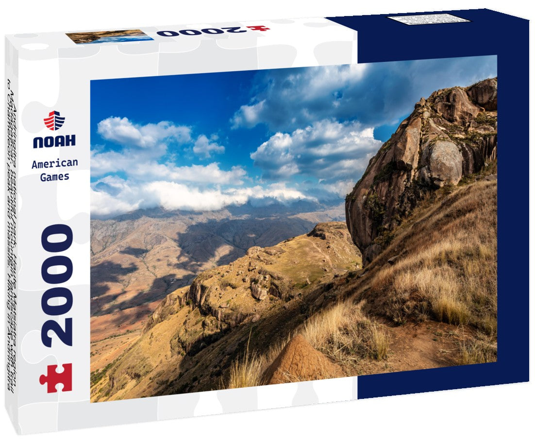 Noah Jigsaw Puzzle Andringitra national park, Haute Matsiatra region, Madagascar, beautiful mountain landscape with trail to Chameleon peak and massifs. Hiking in Andringitra mountains. Madagascar wilderness landscape 2000 pieces