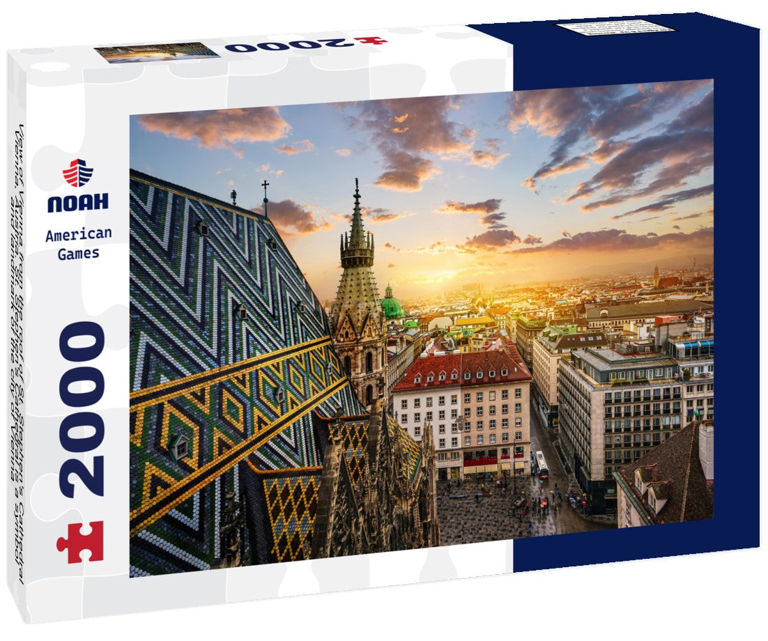 Noah Jigsaw Puzzle View of Vienna from the roof of St. Stephen's Cathedral, Vienna, Austria. St. Stephen's Cathedral is a symbol and landmark of the city of Vienna 2000 pieces