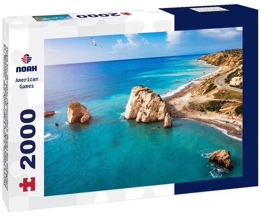 Noah Jigsaw Puzzle Petra tou Romiou (Aphrodite's Rock) the birthplace of Aphrodite, Paphos, Cyprus. Aerial view of Petra tou Romiou, aka Aphrodite's rock a famous tourist travel destination landmark in Paphos, Cyprus 2000 pieces