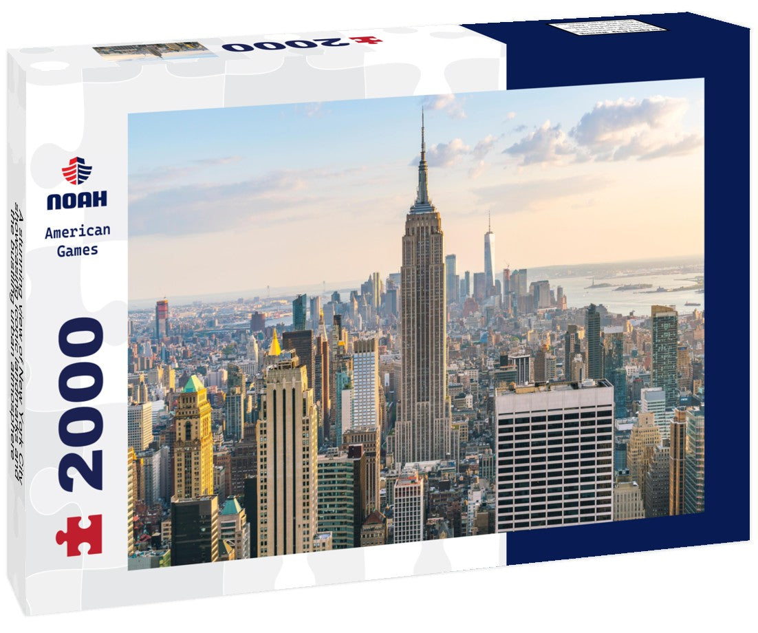 Noah Jigsaw Puzzle A stunning view of New York City, showcasing iconic landmarks and the bustling urban atmosphere 2000 pieces