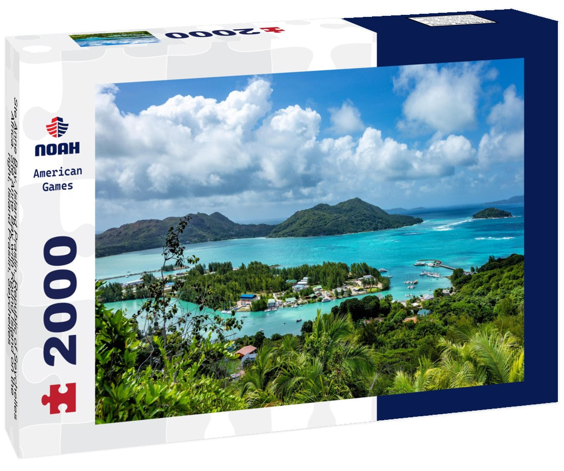 Noah Jigsaw Puzzle Ste Anne Bay, Island Praslin, Republic of Seychelles, Africa. Ste Anne Bay with Round Island on the right, Island Praslin, Seychelles 2000 pieces