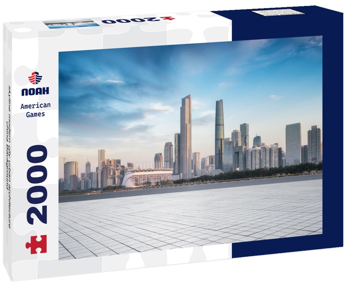 Noah Jigsaw Puzzle skyline modern city urban architecture china Background 2000 pieces