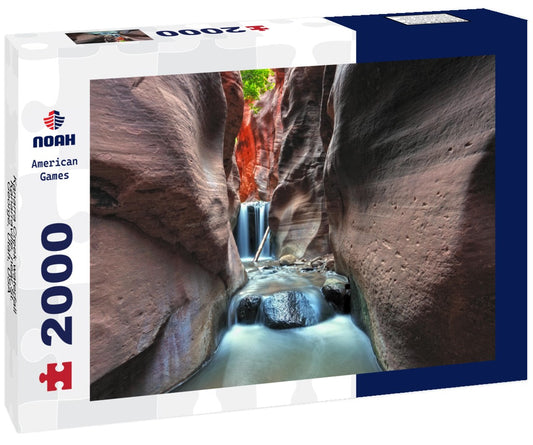 Noah Jigsaw Puzzle Kanarra Creek waterfall, Kanarraville, near St. George, Utah, USA 2000 pieces