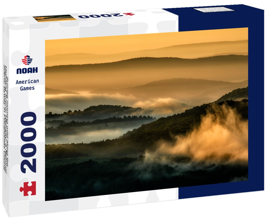 Noah Jigsaw Puzzle Sunrise morning mist along the Highland Scenic Highway, a National Scenic Byway in Pocahontas County, West Virginia, USA 2000 pieces