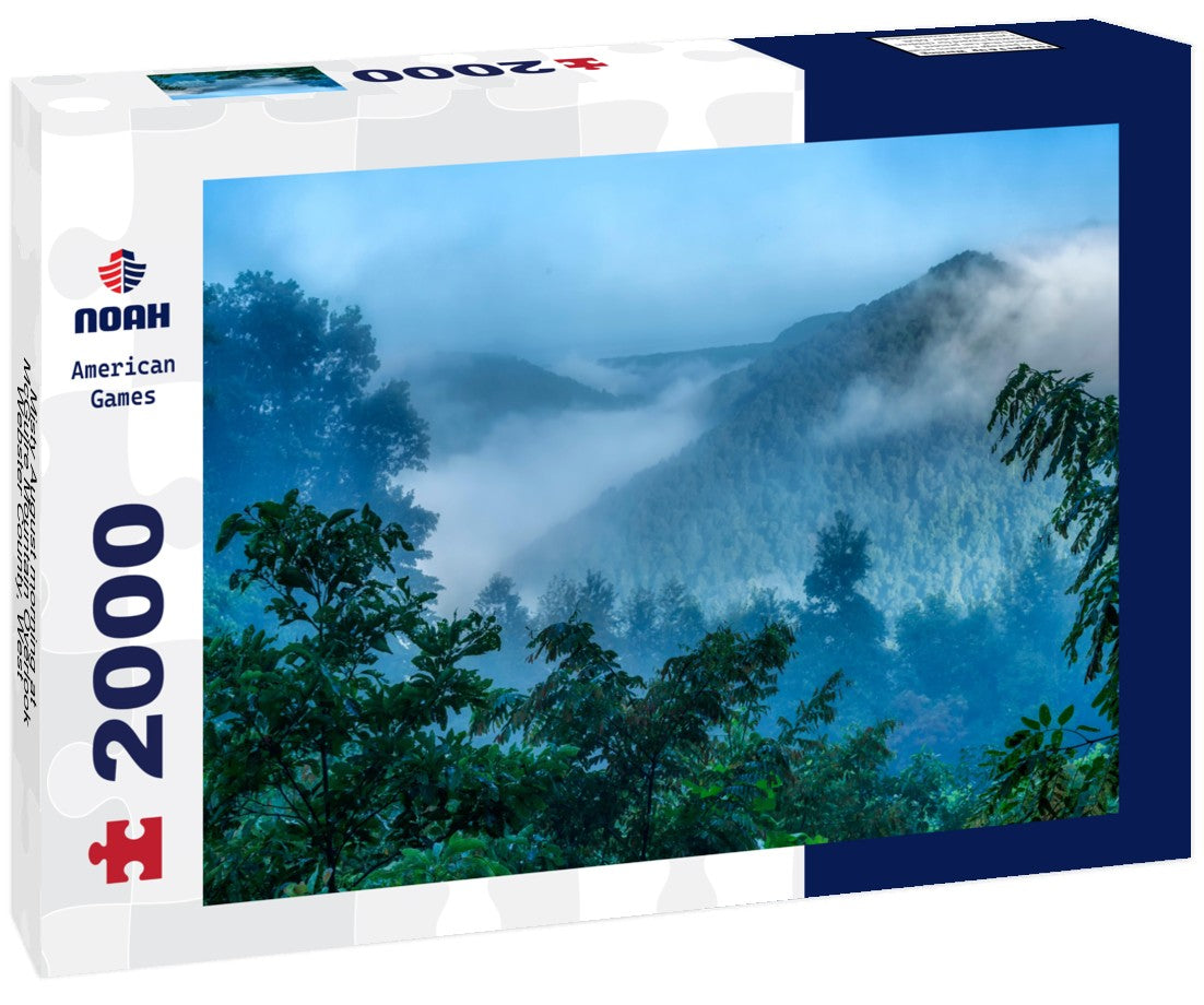 Noah Jigsaw Puzzle Misty August morning at McGuire Mountain Overlook, Webster County, West Virginia, USA 2000 pieces