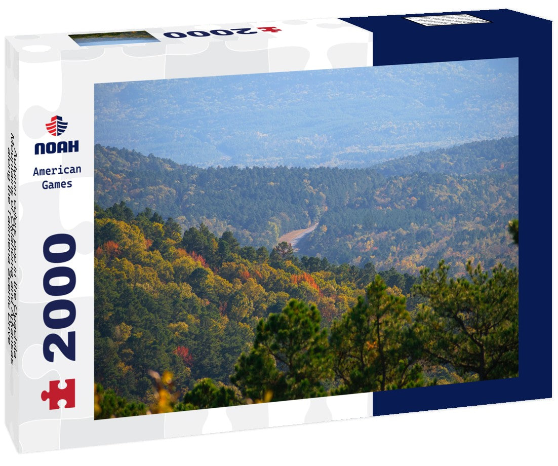 Noah Jigsaw Puzzle Autumn colors pop in the Ouachita Mountains of Oklahoma and Arkansas along the Talimena Scenic Drive 2000 pieces