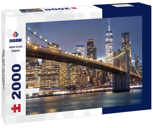 Noah Jigsaw Puzzle New York City skyline at night, New York, United States of America 2000 pieces