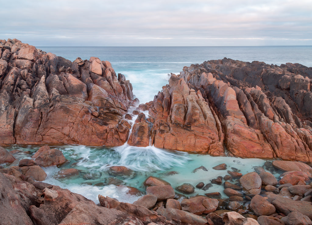 Wyadup natural spa pool at Yallingup, Western Australia