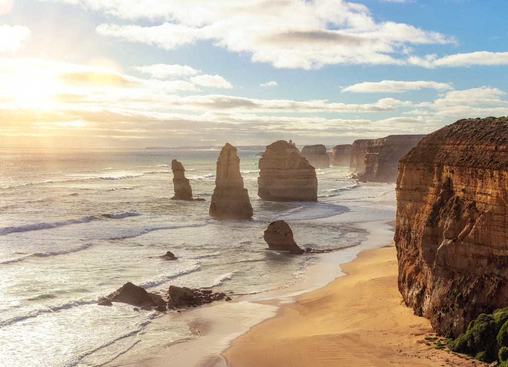 Twelve Apostles, famous landmark along the Great Ocean Road