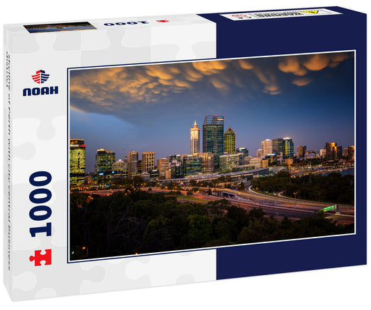 skyline of Perth with city central business district