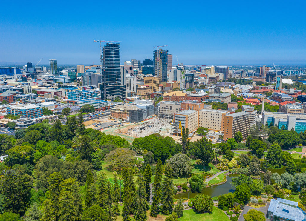 Skyscrapers at Central Business District of Adelaide, Australia